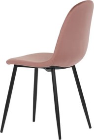 Jedálenská stolička zamatová, ružová CT-971 PINK4