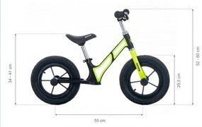 Detské cykloodrážadlo 12&quot; LEO GIMME - zelené