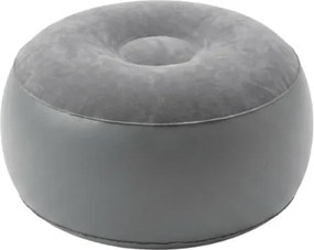 Nafukovacie kreslo s taburetom RESTIO 86x88 cm, sivé