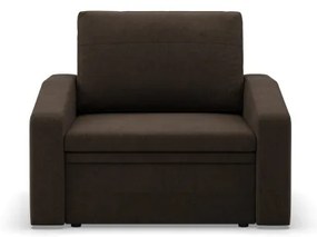 Kreslo ORBIT rozkladacie, hnedé