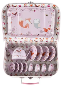Detský ružový piknikový kufrík Sass &amp; Belle Woodland Friends