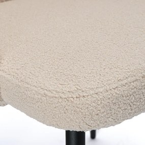 Jedálenská stolička HAMPTON teddy boucle, béžová
