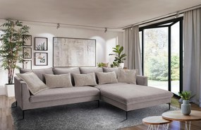 XXXLutz ROHOVÁ SEDAČKA, textil, taupe MID.YOU - Sedačky - 000694008508