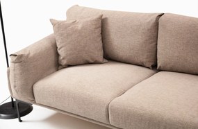 Rohová sedací souprava Leo 255 cm mocha pravá