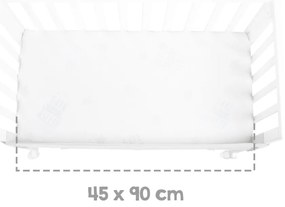 Biela postieľka 90x45 cm – Roba