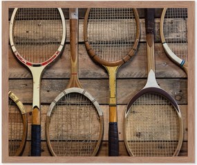 Fotografia v ráme Retro Rackets, rôzne veľkosti