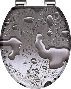 Eisl Sanitär WC sedadlo MDF Soft Close Grey Steel 80123
