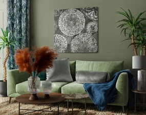 ZATEMŇOVACÍ ZÁVES NA KRÚŽKOCH PALERMO 140X250 CM VZOROVANÁ