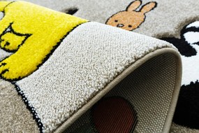 Detský koberec Smart Kids 22310 béžový – safari vzor, obdĺžnik Rozmer: 140x190 cm