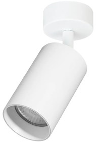 Bodové svietidlo Pipe, 1x biele kovové tienidlo, w