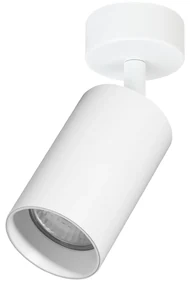 Bodové svietidlo Pipe, 1x biele kovové tienidlo, w