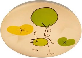 XXXLutz DETSKÉ STROPNÉ LED SVIETIDLO, 37.5/5.5 cm - Interiérové svietidlá - 006264080902