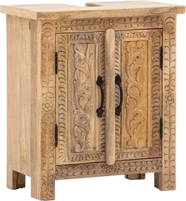furniture-nabytek.cz - Masívna skrinka pod umývadlo Santa Cruz z mangového dreva, povrchová úprava, prírodná farba