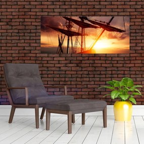 Obraz - Staroveká pirátska loď (120x50 cm)