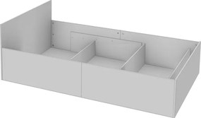 Jednolôžková posteľ s roštom a matracom 100x200 cm, sonoma