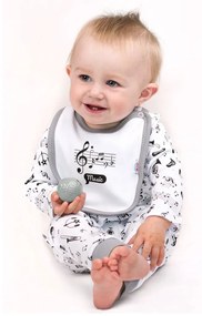 Dojčenský bavlnený podbradník New Baby Music