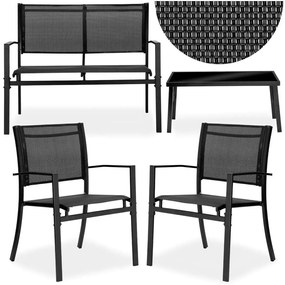 Súprava záhradného nábytku GRACIOSA čierna