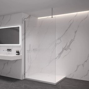 Cerano Onyx Top, sprchová zástena Walk-in, chróm, ryhované sklo - 100x200 cm, CER-CER-8050BD1581