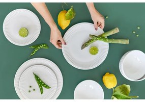 12-dielna súprava bieleho porcelánového riadu Bonami Essentials Purita
