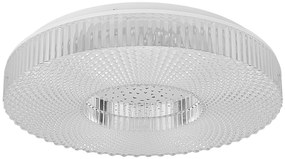 CLX LED stropné osvetlenie SORRENTO, 24W, teplá biela-studená biela, 40cm, okrúhle, číre