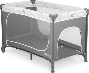 Ricokids Cestovná postieľka + matrac + taška 125x65x78cm RK-241 sivá