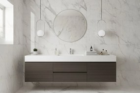 Závesné svietidlo Florence, 1x biele sklenené tienidlo, ch, U