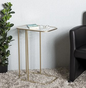 Prístavný stolík Sagres, zlatý