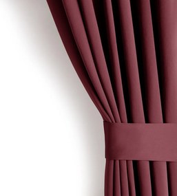 Vínový zatemňovací termo záves 140x245 cm Pleat – Restilo