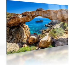 Sklenený obraz - Cape Greco (70x50 cm)