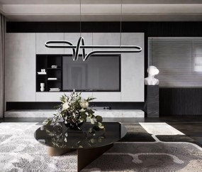 Toolight Toolight, LED stropné osvetlenie 98cm, 100W, 4000K, G038-CP, čierna matná, OSW-06305