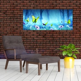 Obraz - Mystická lesná čistina (120x50 cm)