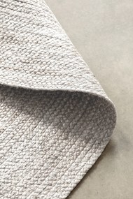 Hanse Home, Kusový koberec Jute Braided 106321 White kruh, 200x200 (priemer) kruh, biela, chodba / predsieň