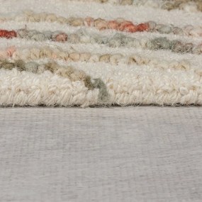 Oranžovo-krémový vlnený koberec 160x230 cm Abstract Swirl – Flair Rugs
