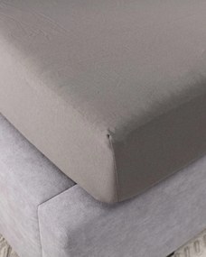 Jersey napínacia plachta Jerry 90 × 200 cm grey