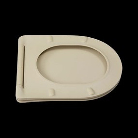 Invena Tavro, závesná misa 490x360x350 mm + WC sedadlo, QFS, béžová-cappuccino, INV-CE-71-008-Y