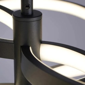 LED luster na lanku RIBBON LED/37W/230V 4000K čierna