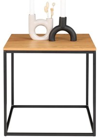 Odkladací stolík s doskou v dubovom dekore House Nordic Vita, 45 x 45 cm