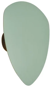 Dizajnové nástenné svietidlo zelené organické 20 cm 2-svetlá - Pulley