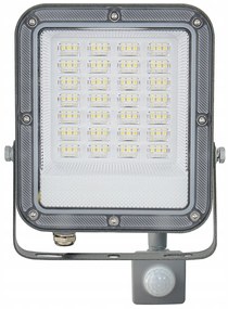 BERGE LED reflektor ODYN s pohybovým senzorom 100W - 9000lm - 4000K - IP66