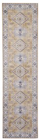 Sivý/béžový koberec behúň 225x60 cm Topaz - Think Rugs