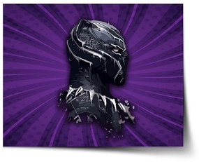 Sablio Plagát BLACK PANTHER z profilu Fialový - 60x40 cm