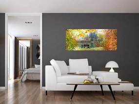 Obraz rybníka (120x50 cm)