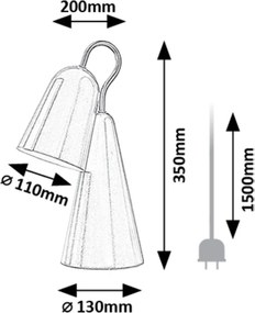 Rabalux RABAL stolná lampa 74224