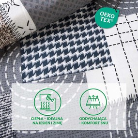 FLANELOVÉ OBLIEČKY FLANELOVE 180X200 CM, 2KS 70X80 CM VZOROVANÉ