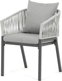 Záhradná stolička Autronic kov Šedá AZC-S1430 GREY