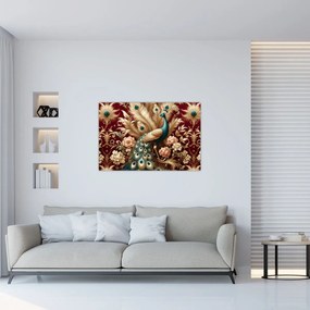 Obraz – Elegantný páv (90x60 cm)