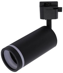 Bodové svietidlo do lištového systému JET RING 1xGU10/10W/230V čierna