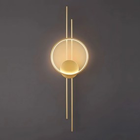 Toolight Toolight, LED nástenné svietidlo 10W, 4000K, 500lm, APP1781-W, zlatá matná, OSW-06352