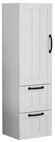 Vysoká závesná kúpeľňová skrinka Houseland Elyra 120 cm biela