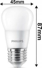 SADA 10 LED žiaroviek E27 P45 5W WW 470lm CorePro 2700K